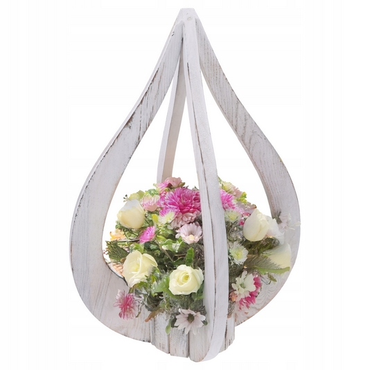 Elegantná dekoratívna soška z prírodného dreva, 55 cm